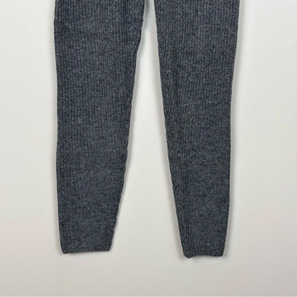 Neiman Marcus‎ Pants Womens XS Heather Grey Cashmere Skinny Leg Ribbed Pull On